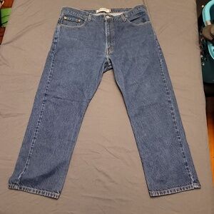 LEVI'S 505 Jeans 40x29 Blue Regular Fit Denim Straight Leg Classic Workwear